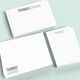 Two Toned Modern Flat Note Card Collection Image 3 of 3